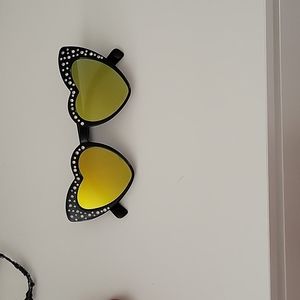 Betsey Johnson Heary Shaped Sunglasses